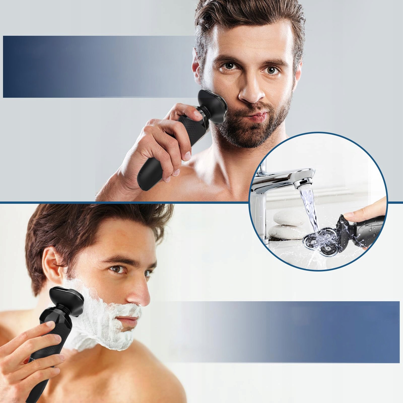 Men's Wet and Dry Beard Electric Shaver 3in1 4D Brand no brand