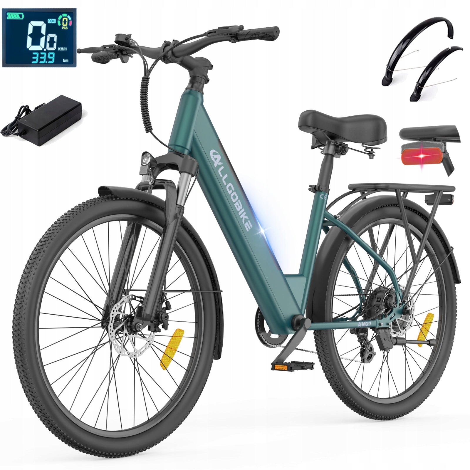 Men's/Women's 250W 15AH 100HP 27,5" EBIKE Shimano-7S 25KMH Electric Bike