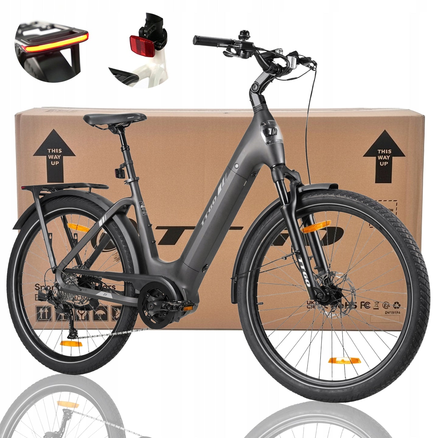 Men's/Women's E-Bike BAFANG TTGO 250W 36V 18AH 130HP 27.5"