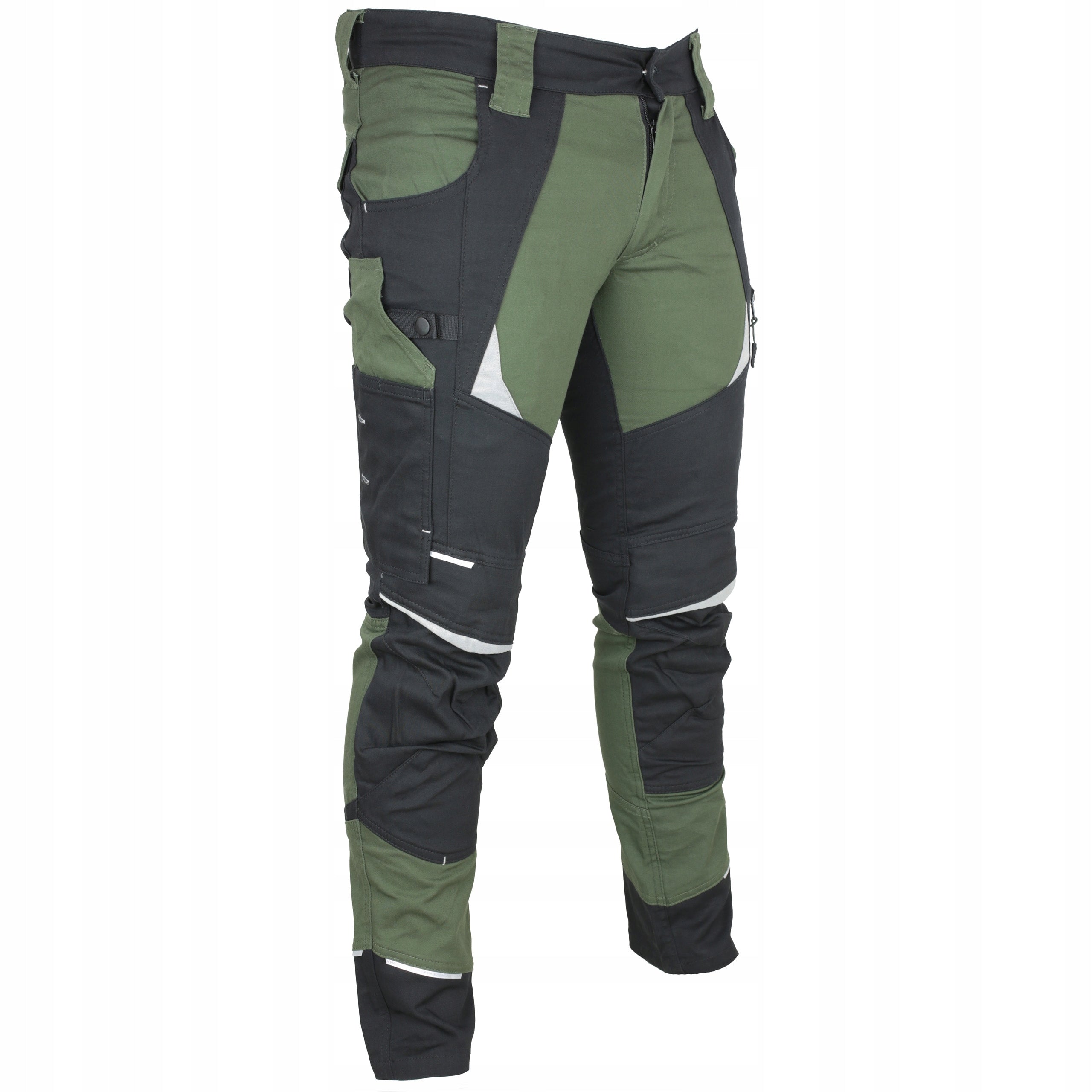 Men's Work Pants Cotton ELASTIC STRETCH Lots of Pockets STRONG Packaging status original