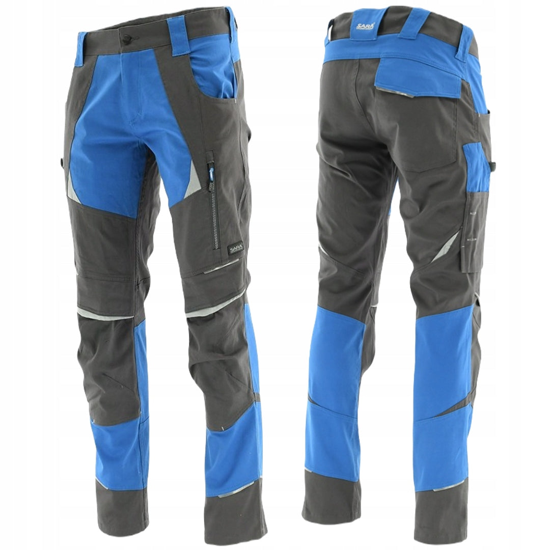 Men's Work Pants ELASTIC COTTON COTTONFLEX BLUE