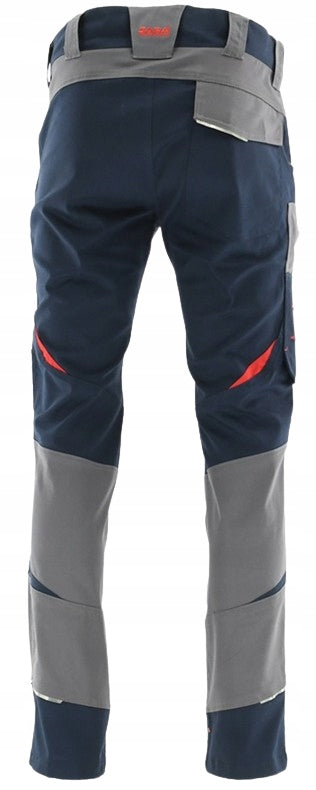 Men's Work Pants ELASTIC COTTON COTTONFLEX navy blue Brand Sara
