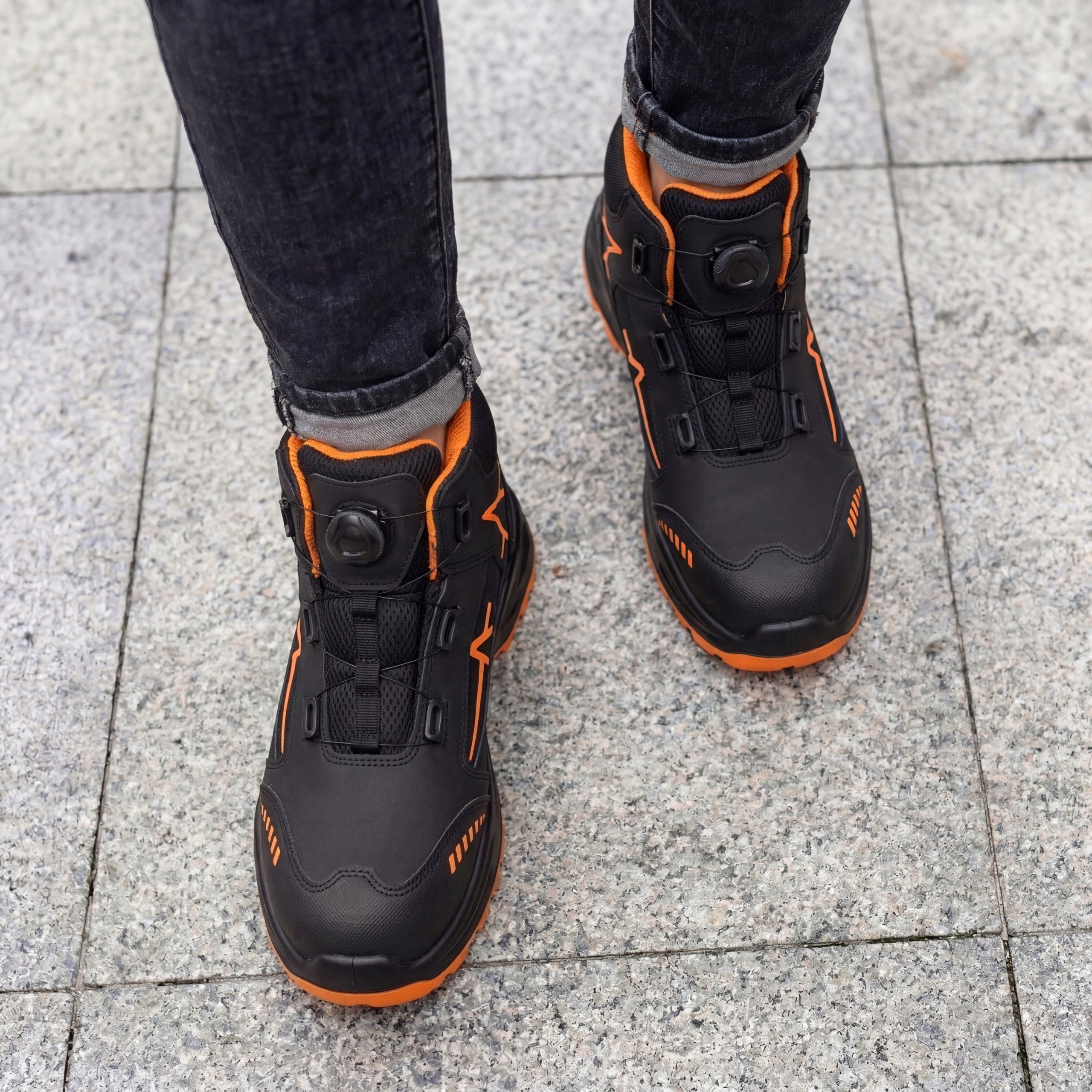 Men's Work Shoes High Lightweight Strong Durable Water Resistant S3 Manufacturer code Buty MĘSKIE ROBOCZE Obuwie BHP24-TB-01-BK-40