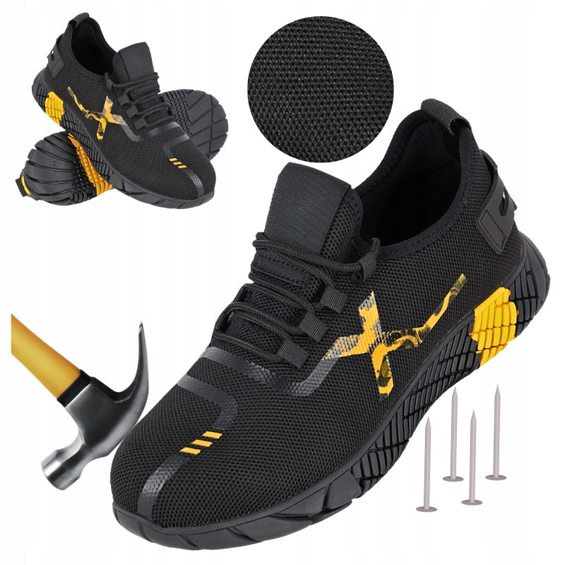 Men's Work Shoes Mesh Sports Breathable with Toe Anti-Puncture