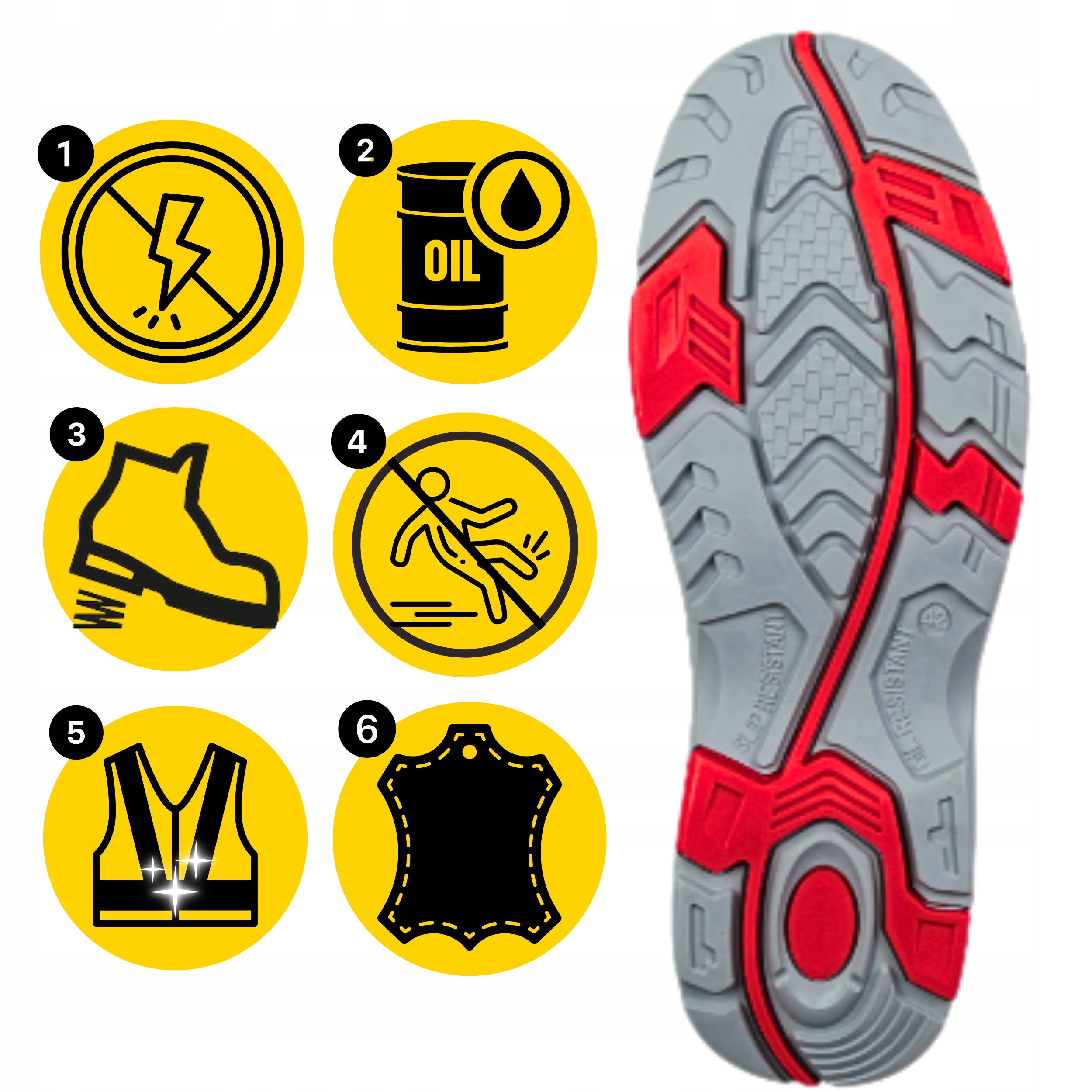 Men's Work Shoes Safety Leather Boots WITHOUT LIFT BHP O1 Nubuk Manufacturer code Buty męskie robocze trzewiki bez noska O1
