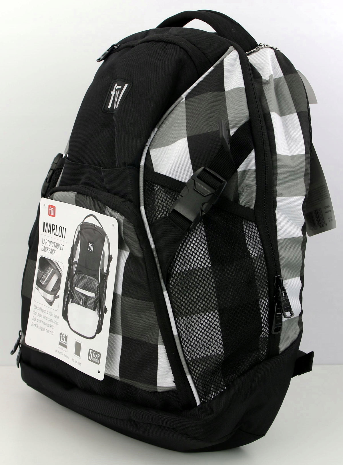 Men's backpack School satchel Ful MARLON Laptop Tablet Logo Manufacturer code Plecak Marlon Ful