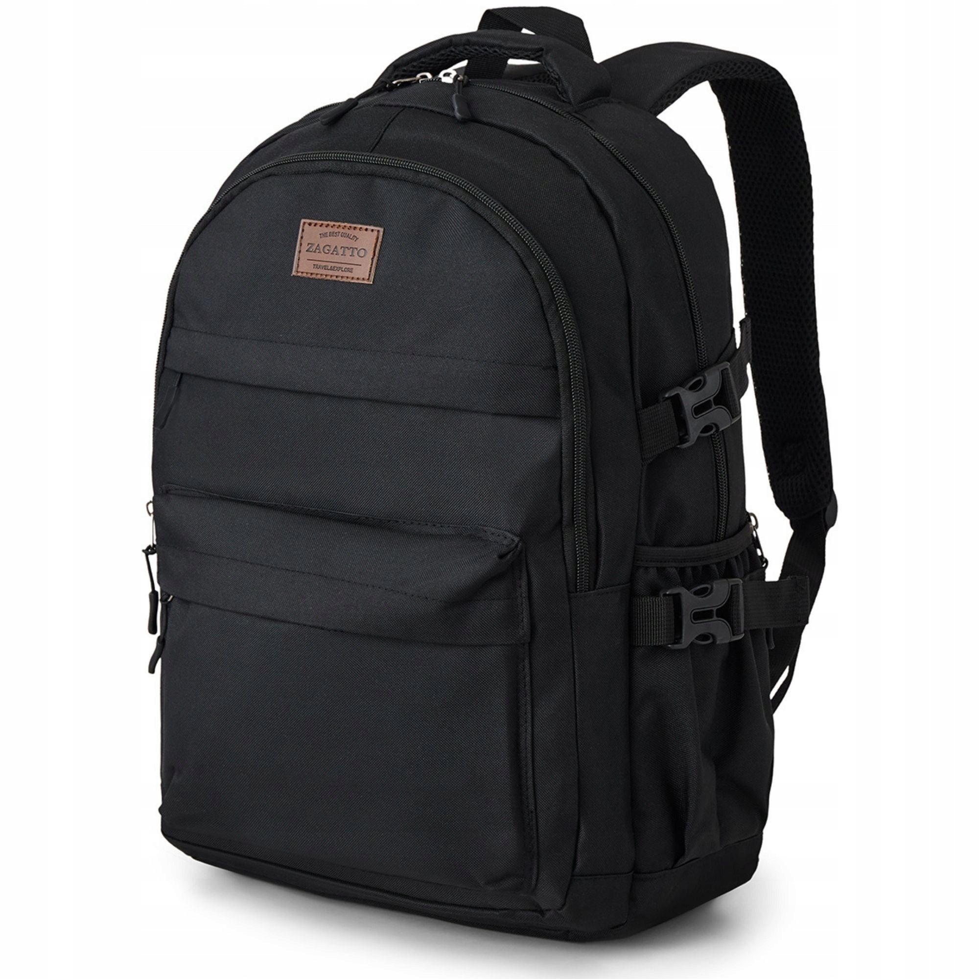 Men's backpack black urban multi-chamber sports for work school ZAGATTO Packaging status original