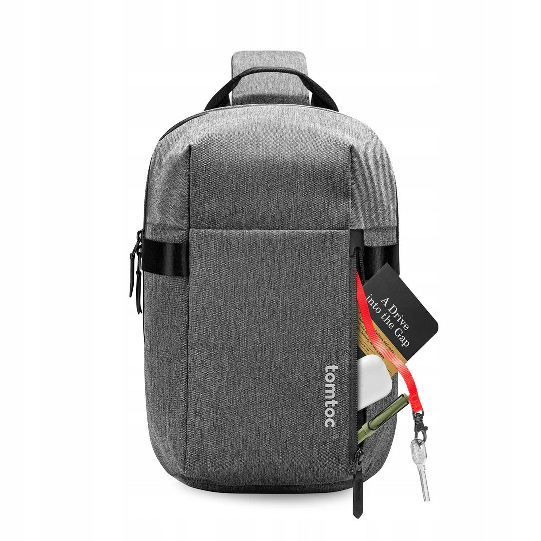 Men's backpack for one shoulder Tomtoc Navigator-T24 Material Waterproof Grey Brand Tomtoc