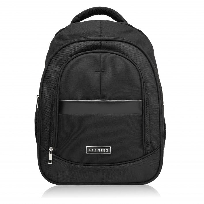 Men's backpack for work black school for youth laptop Paolo Peruzzi