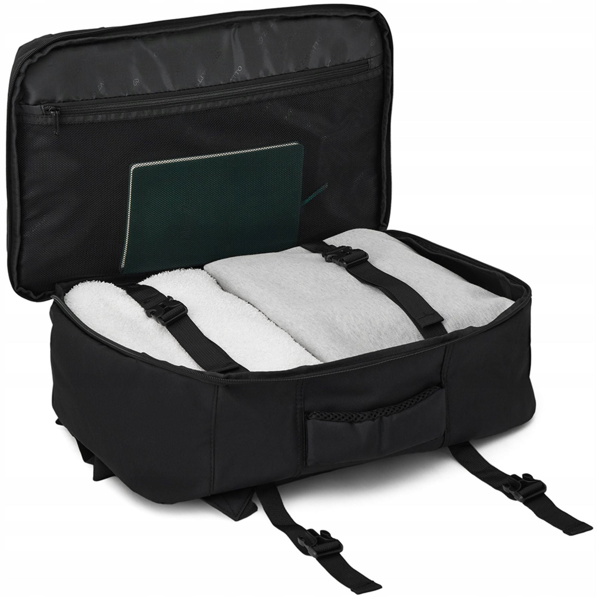 Men's backpack roomy black urban sports for school and work ZAGATTO Brand Zagatto