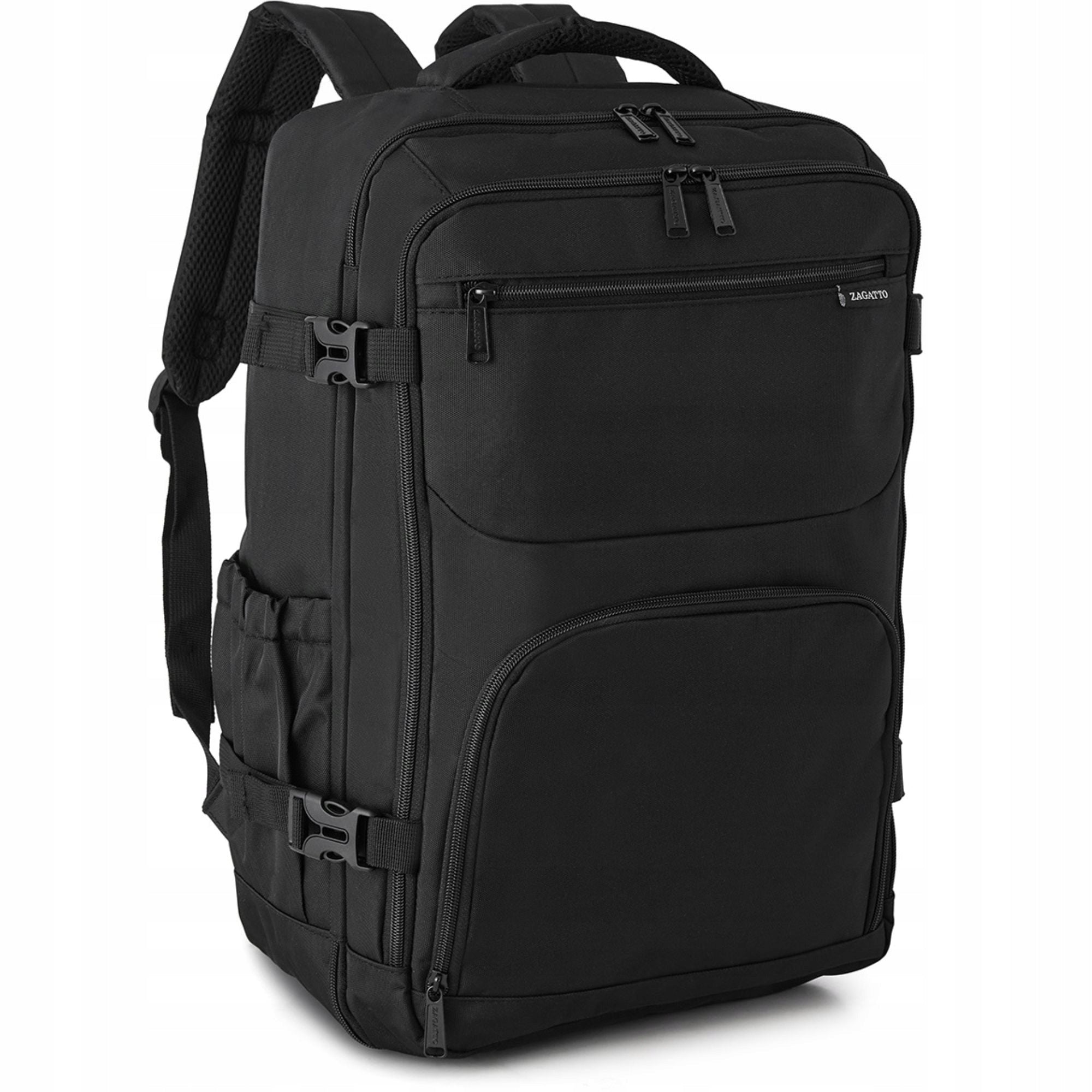 Men's backpack roomy black urban sports for school and work ZAGATTO Packaging status original