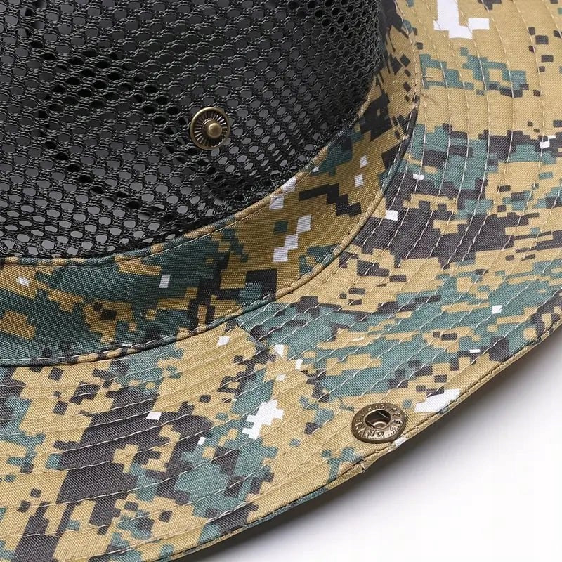 Men's camo fish hat with drawstring and mesh universal EAN (GTIN) 5904888048527