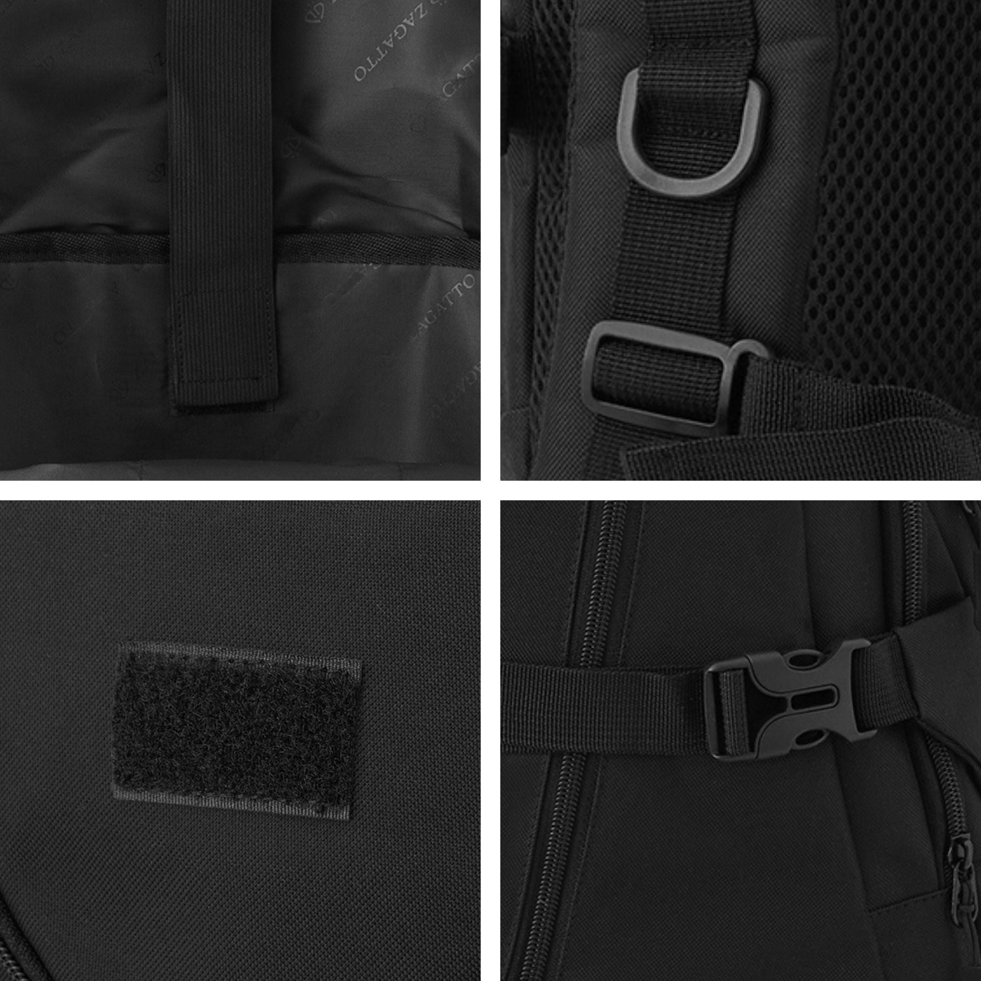 Men's hiking backpack black urban sports for school and work ZAGATTO Brand Zagatto
