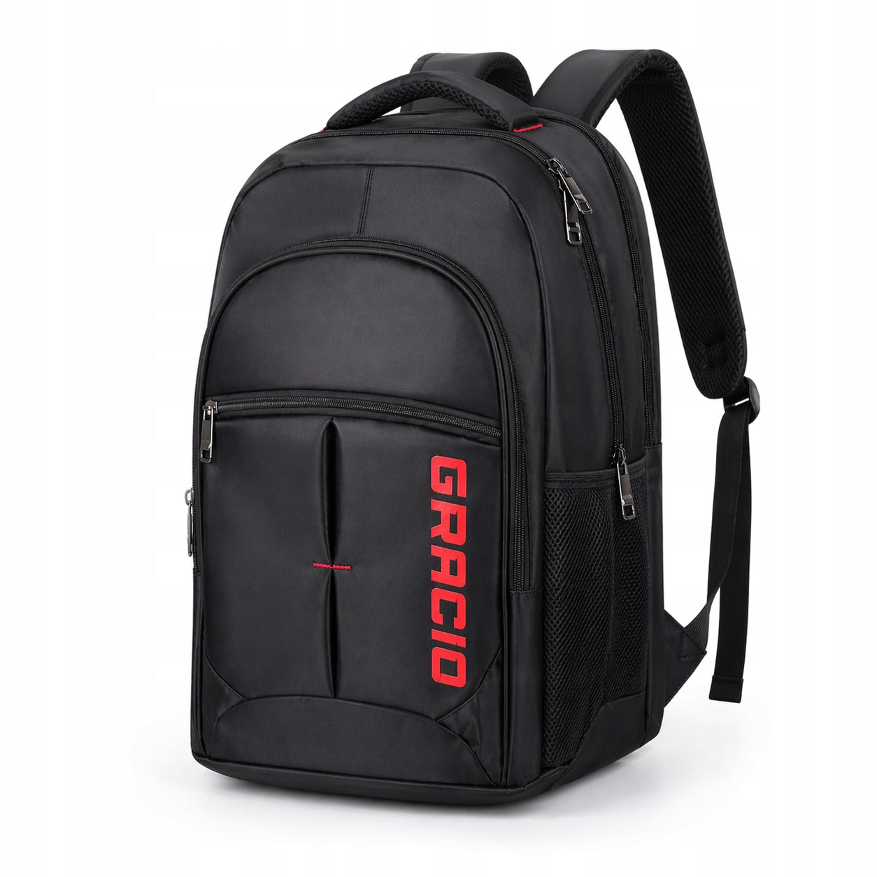 Men's hiking backpack for laptop for work black business large GRACIO