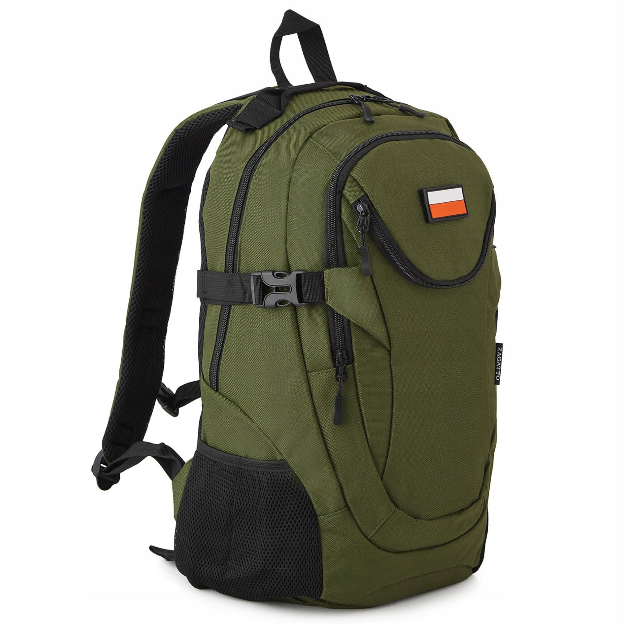 Men's hiking backpack green urban sports for school and work ZAGATTO Manufacturer code ZG1070