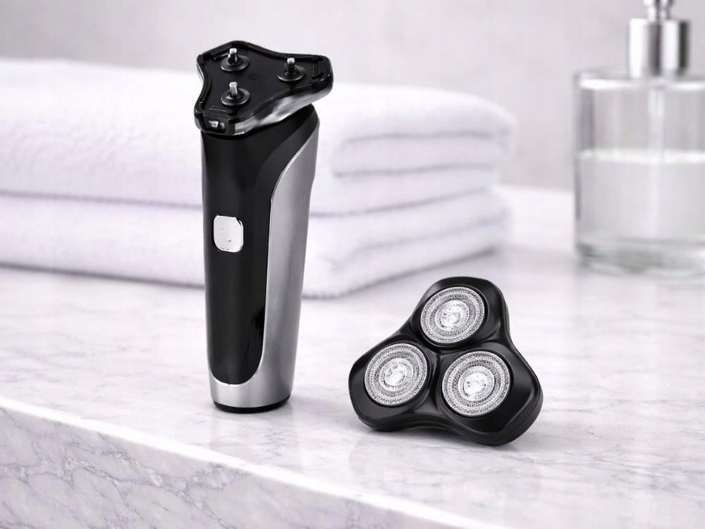 Men's rechargeable 500mAh electric shaver 3 heads for face and beard USB Manufacturer code 24664