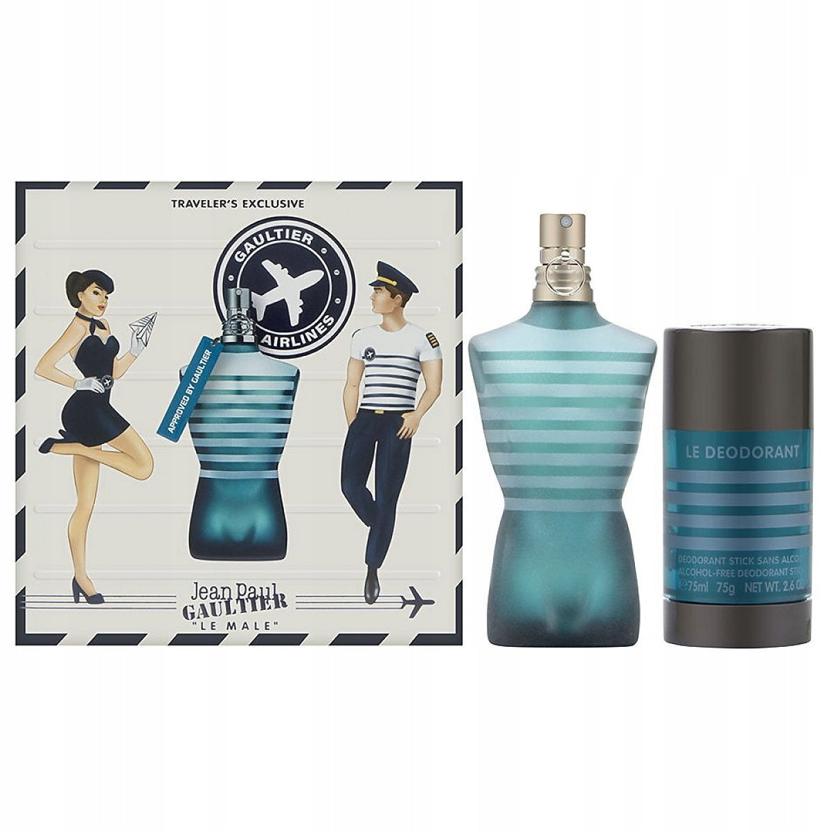 Men's set Jean Paul Gaultier Le Male Edt 75ml + deodorant stick