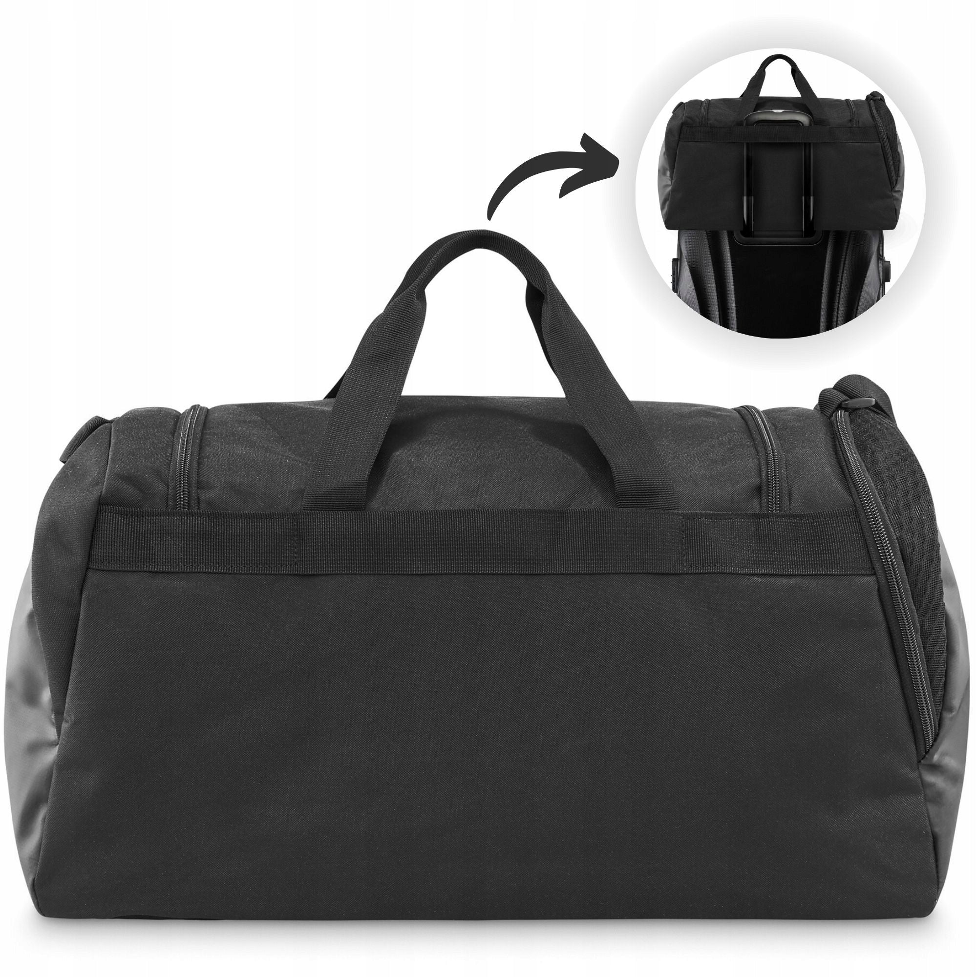 Men's sports bag large tourist on frame black 39L ZAGATTO Color black