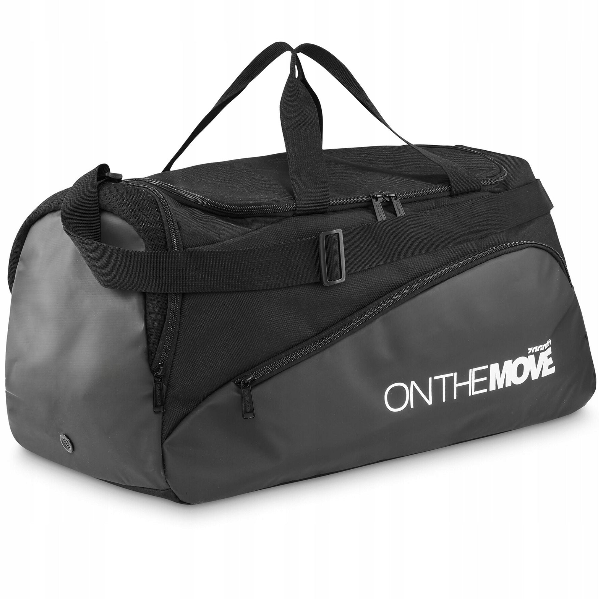 Men's sports bag large tourist on frame black 39L ZAGATTO