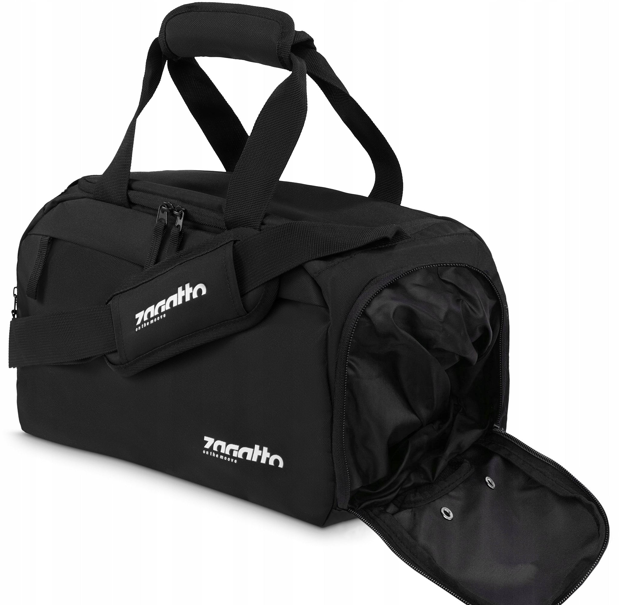 Men's sports bag women's black gym training bag 16l ZAGATTO Color black