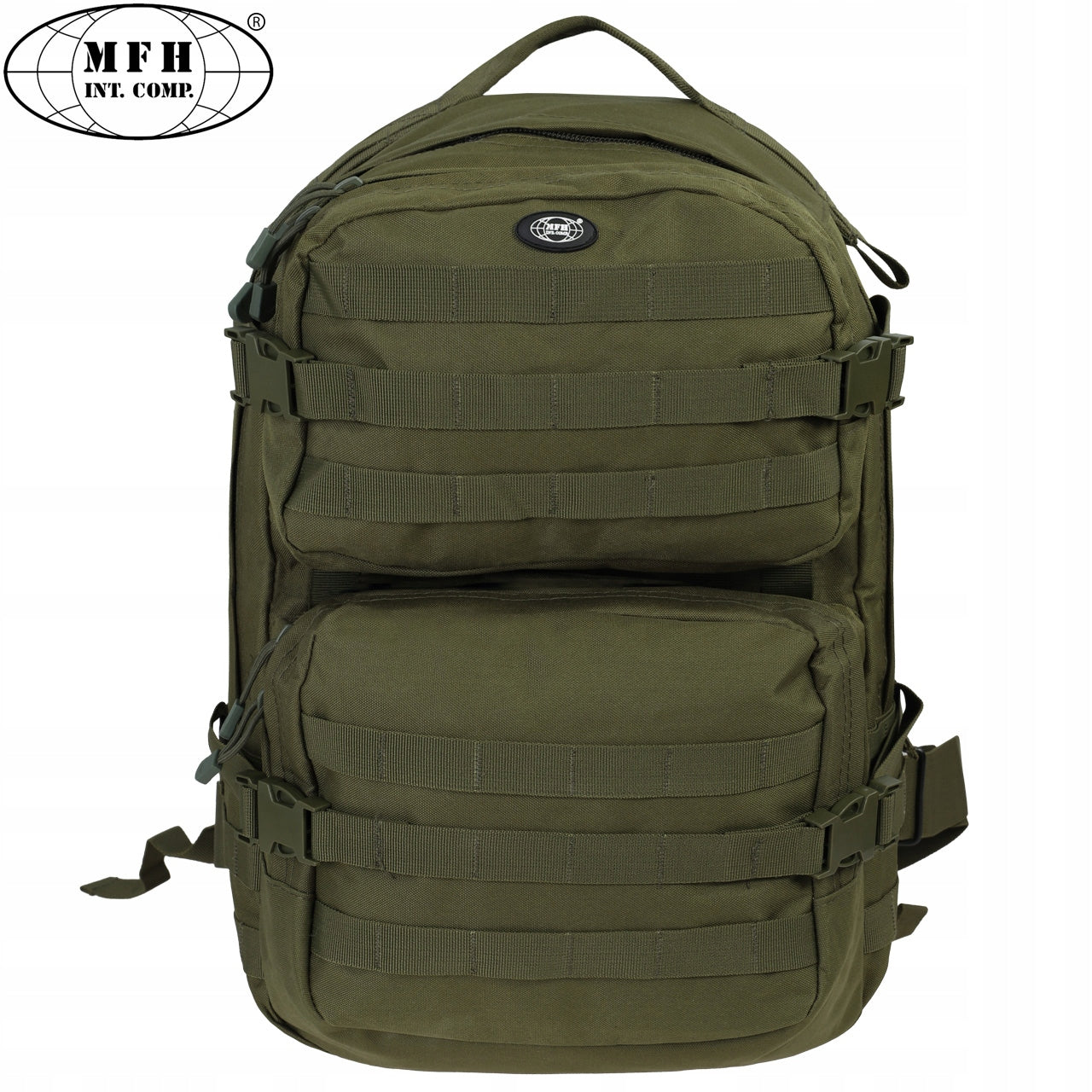 Men's tactical military backpack MFH US ASSAULT II military 40 L olive Brand MFH