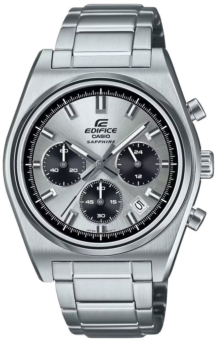 Men's watch CASIO EDIFICE EFB-730D -7AVUEF silver,3 years warranty