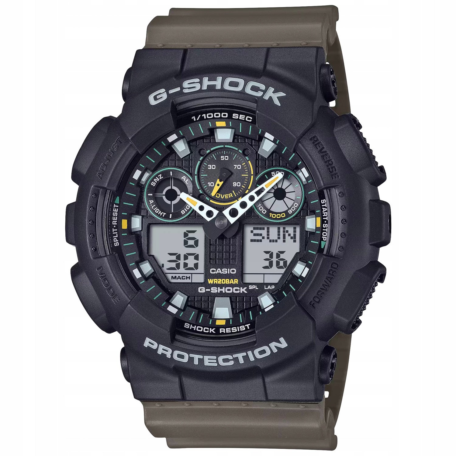 Men's watch CASIO G-SHOCK GA-100TU -1A3ER Brand CASIO