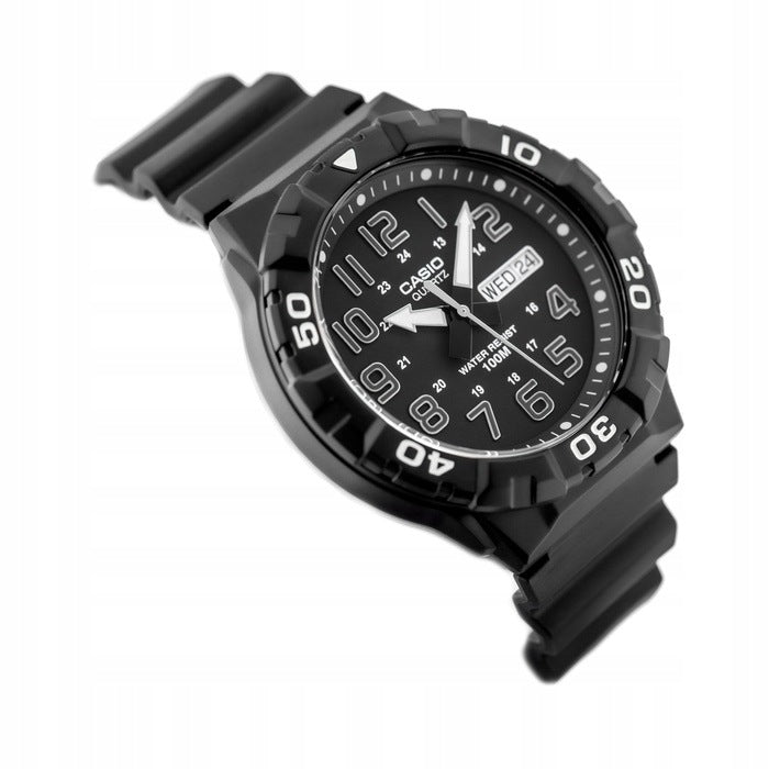Men's watch Casio MRW-210H-1AVEF + BOX + ENGRAVING Functions date display neobrite waterproof