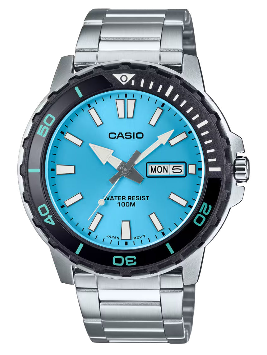 Men's watch Casio MTD-125D-2A3 + BOX WR100 Brand CASIO