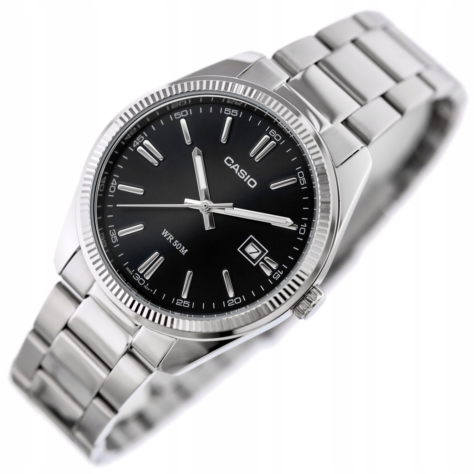 Men's watch Casio MTP-1302PD-1A1V silver, on bracelet Manufacturer code 4971850445500
