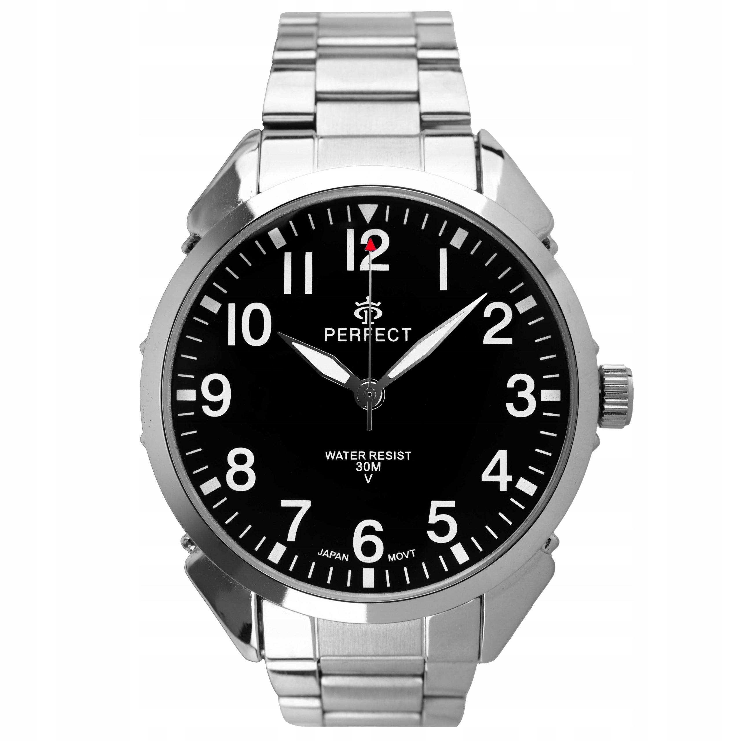 Men's watch PERFECT CHASE classic bracelet +BOX Manufacturer code 5906638546048