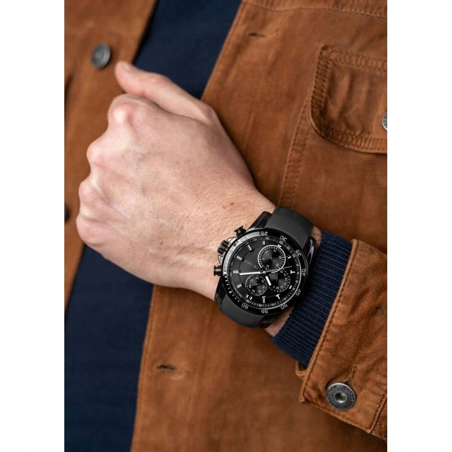 Men's watch Paul Lorens MATIAS - classic, elegant LEATHER STRAP Packaging status original