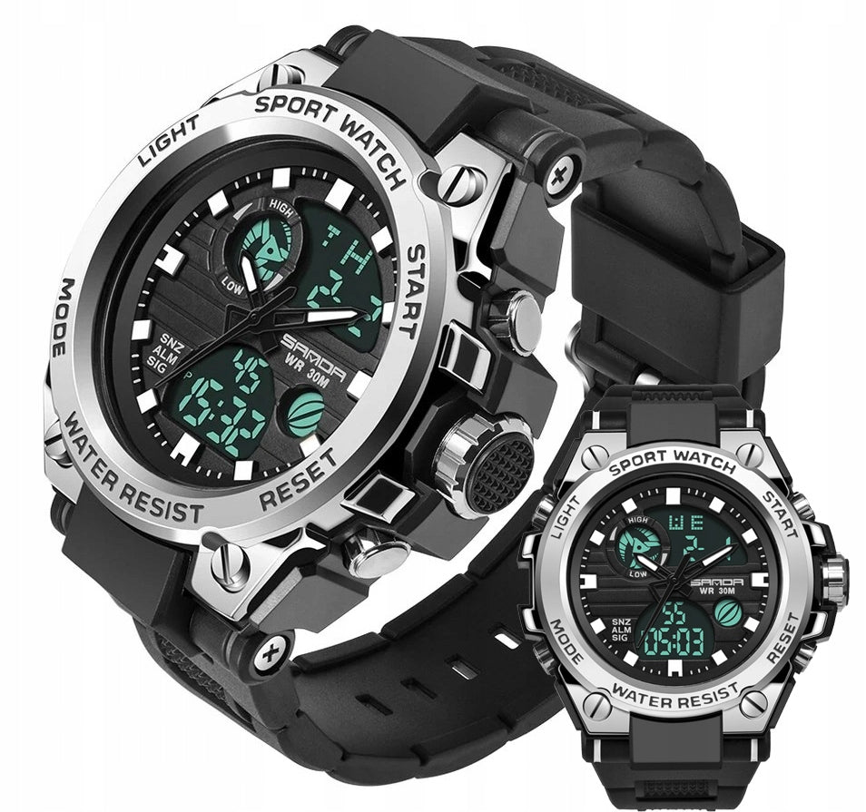 Men's watch SANDA MILITARY LED Sports Military Brand SANDA
