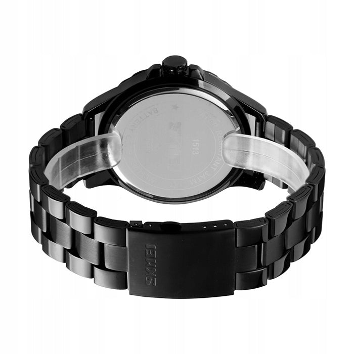 Men's watch SKMEI analog steel bracelet analog black massive Brand no brand