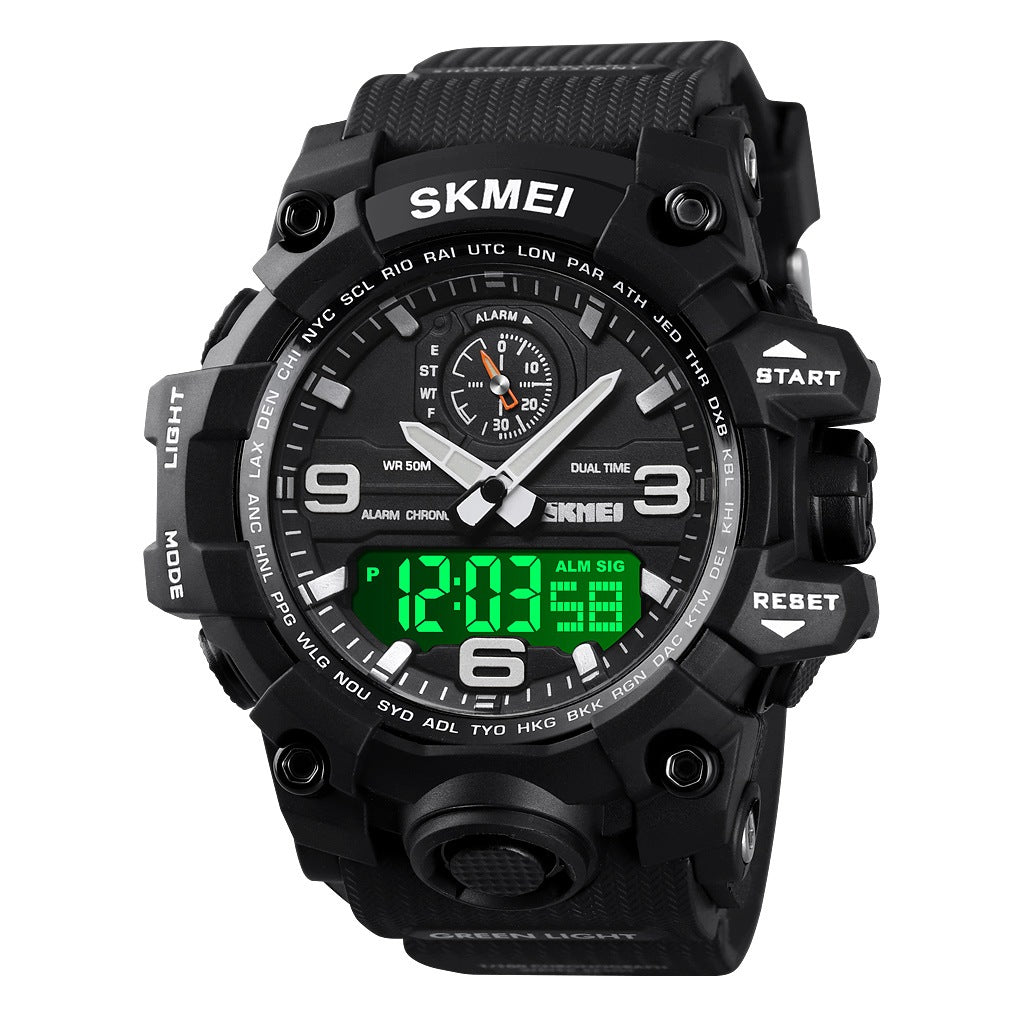 Men's watch SKMEI analog strap electronic black multifunctional Packaging status original