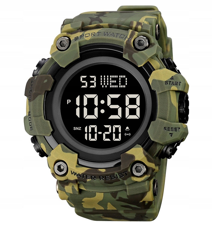 Men's watch SKMEI electronic military tactical multifunctional
