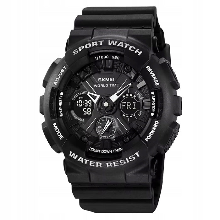 Men's watch SKMEI electronic sports rubber strap many functions Packaging status original