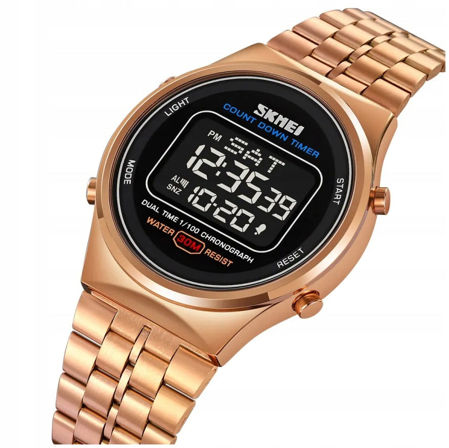 Men's watch SKMEI skm.118821b.mn retro vintage electronic bracelet Brand Skmei
