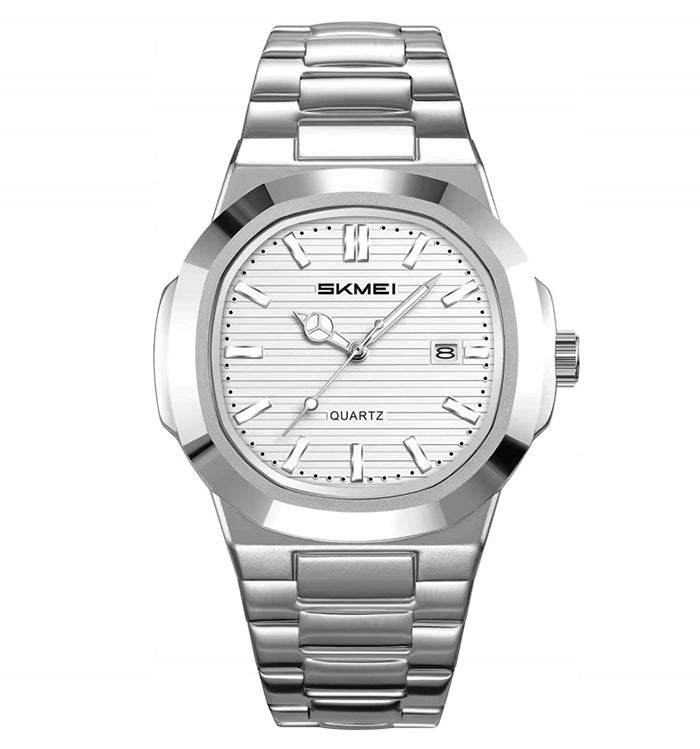 Men's watch SKMEI steel analog bracelet date elegant Packaging status original