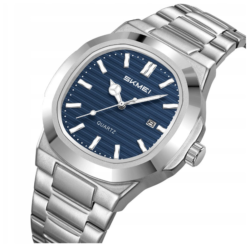 Men's watch SKMEI steel analog bracelet date elegant