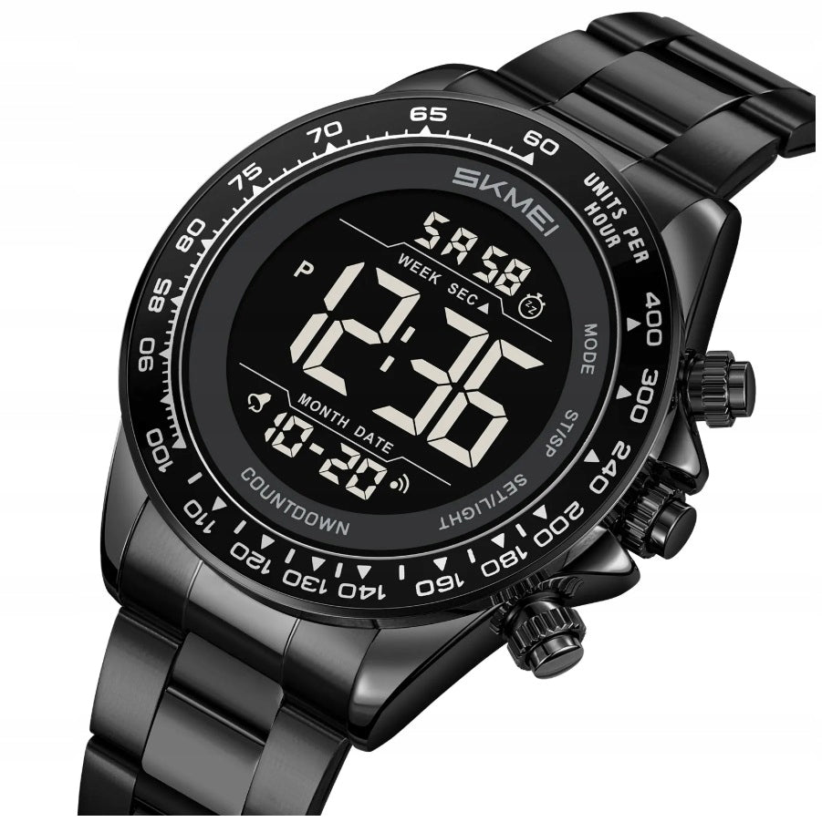 Men's watch SKMEI steel electronic bracelet readable dial Brand Skmei