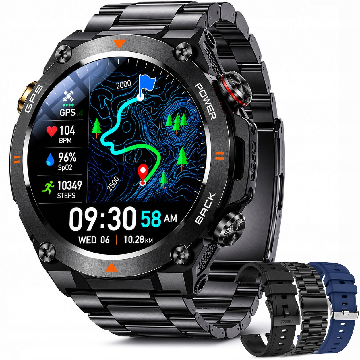 Men's watch SMARTWATCH RBN with GPS COMPASS BAROMETER CONVERSATION BATTERY 600