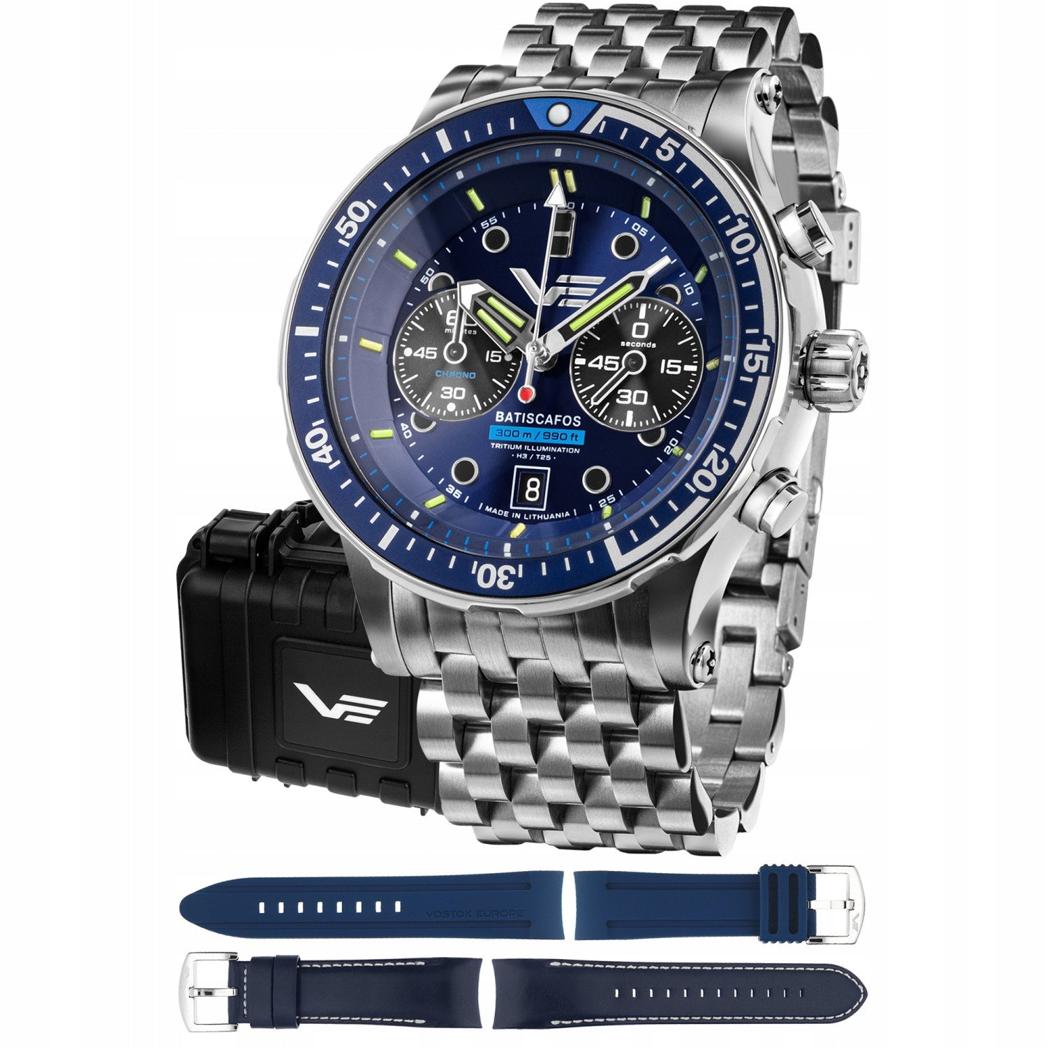 Men's watch Vostok Europe 6S21-511A772B silver bracelet