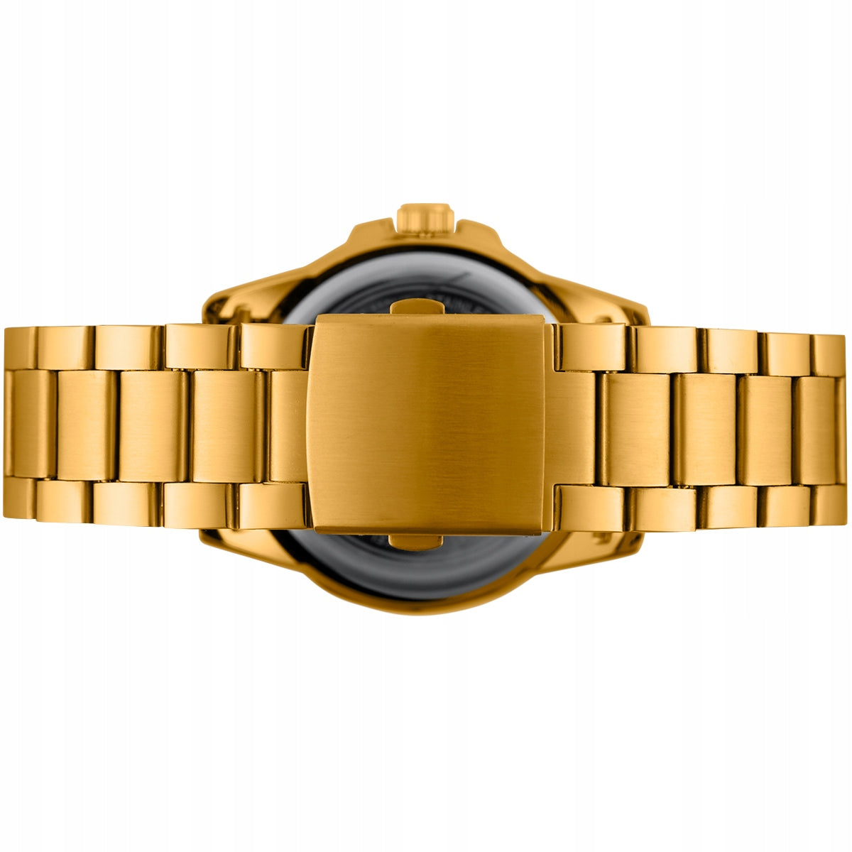 Men's watch bracelet date large gold quartz box Beltimore Brand no brand