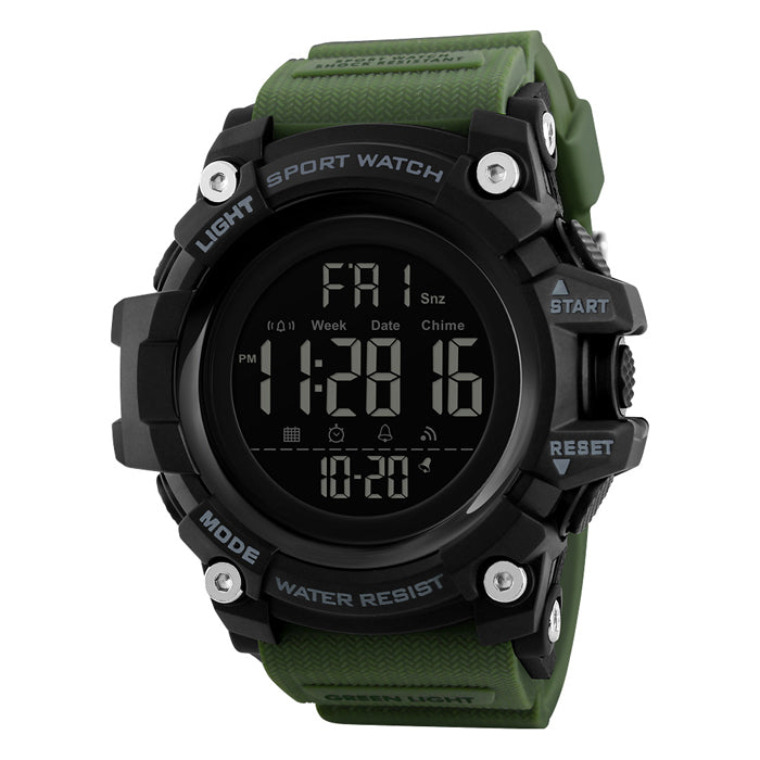 Men's watch electronic alarm stopwatch LED date backlight EAN (GTIN) 5904815615105