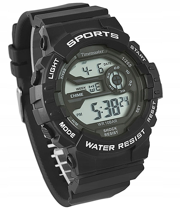 Men's watch waterproof 10ATM sports LCD Timemaster 008/11