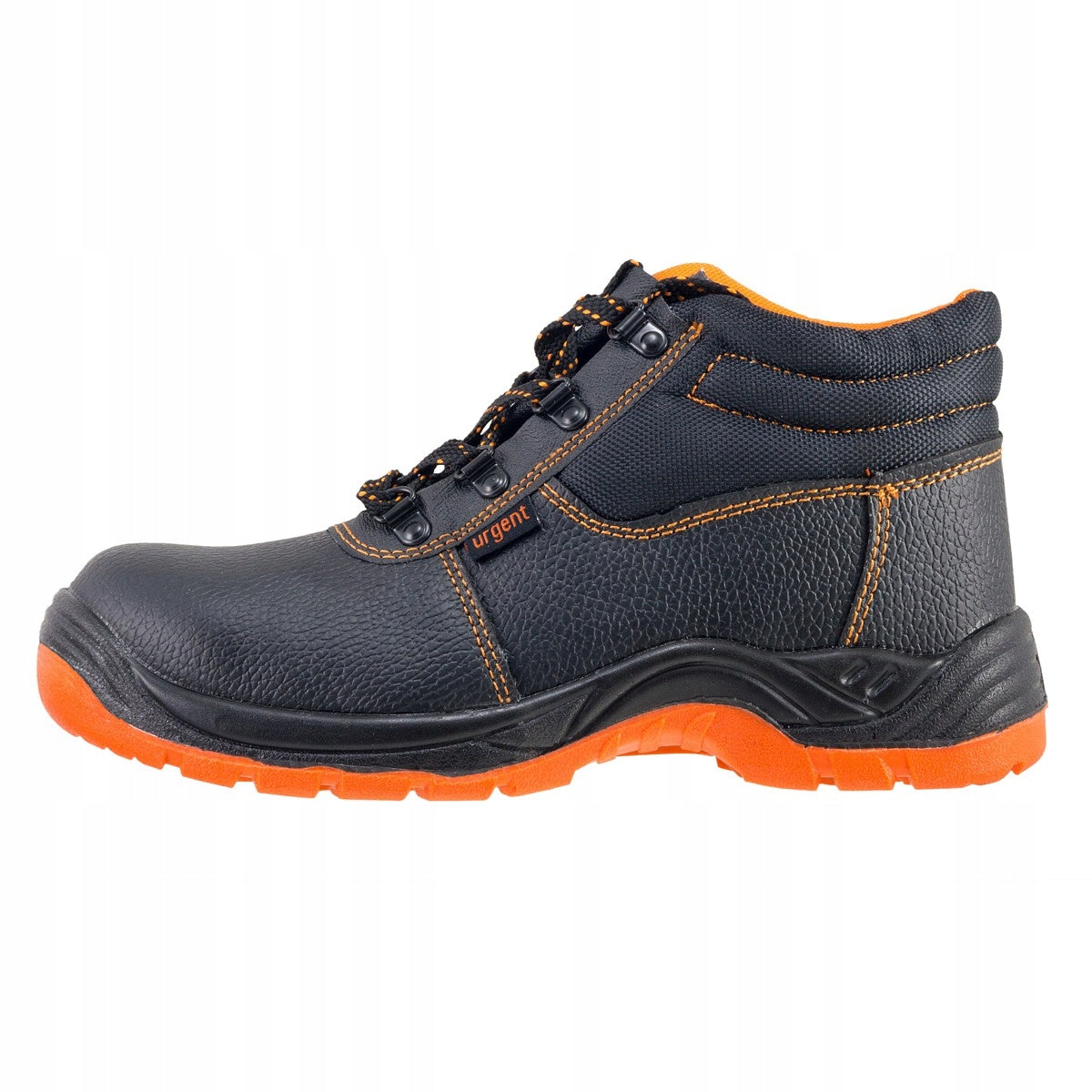 Men's work shoes Protective LEATHER SHOES WITHOUT LIFT HEALTH AND SAFETY URGENT 43 Brand Urgent
