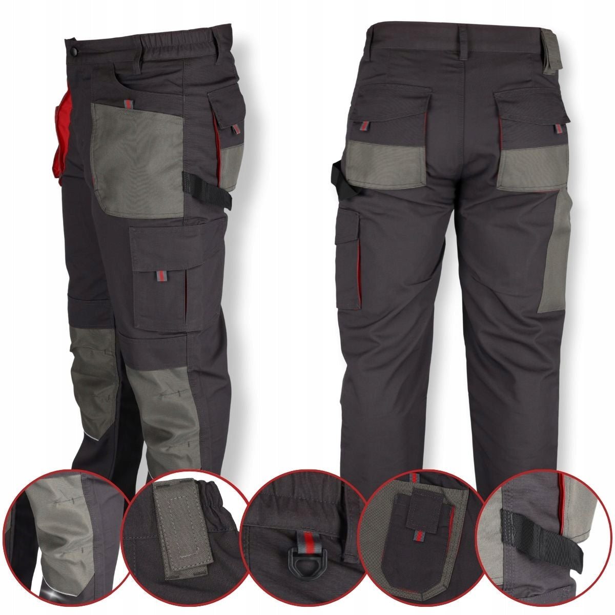 Men's work trousers DEDRA BHP r. L/52 long assembly strong durable Manufacturer code BH2SP-L