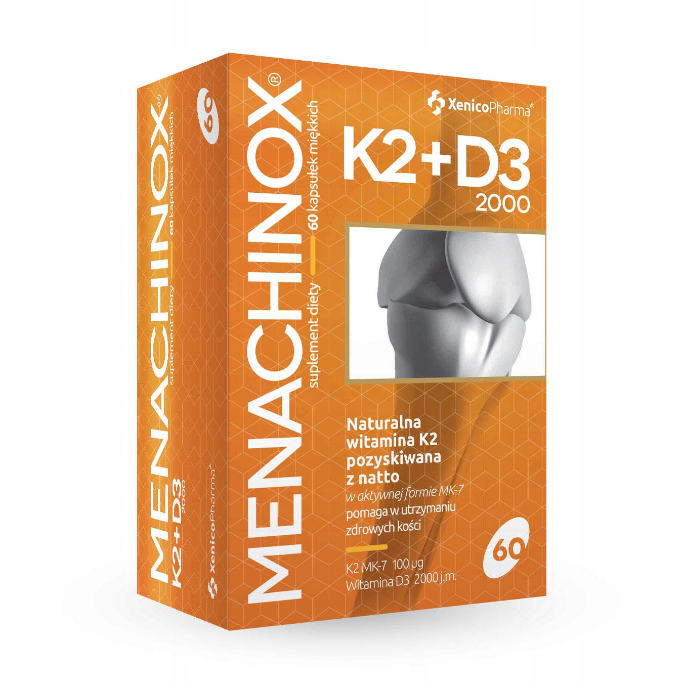 Menachinox vitamin K2+D3 2000 60 capsules Xenico