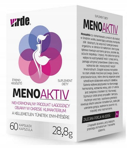 Menoaktiv for women in menopause, 60 capsules Virde EAN (GTIN) 8594062352426